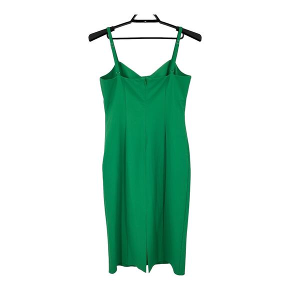 Cinq a Sept Dress Erica Sleeveless midi sheath green size 14 - Picture 5 of 8